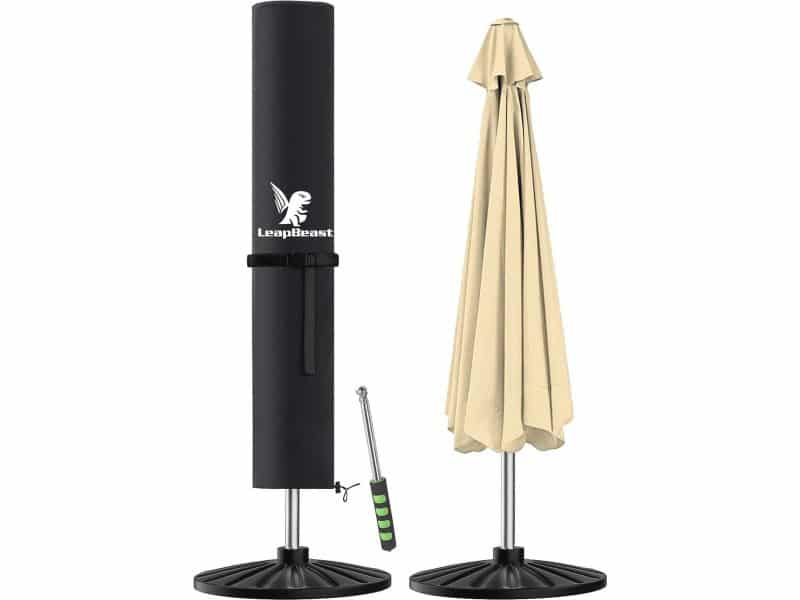 Waterdichte parasolhoes voor ronde en vierkante parasols tot 3 m