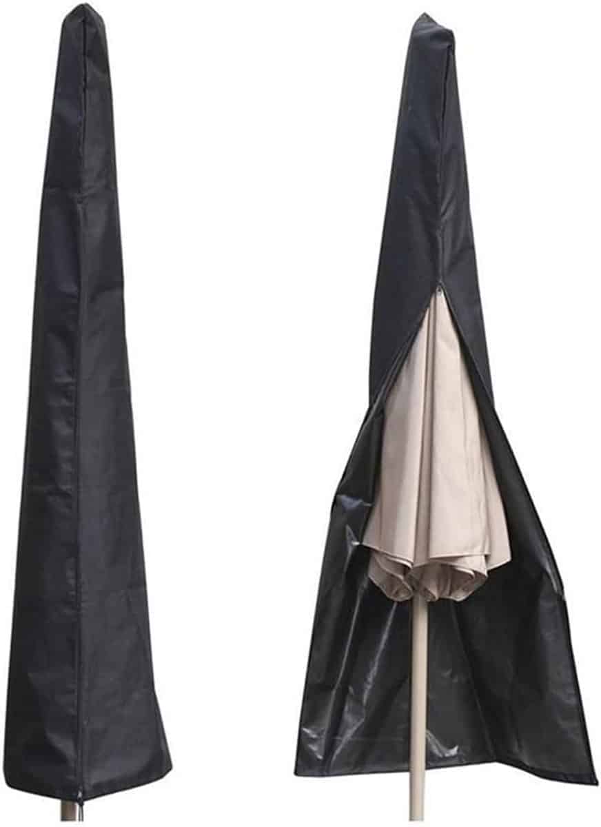 waterdichte parasolhoes voor staande parasols (270 360 cm) inclusief telescoopstok