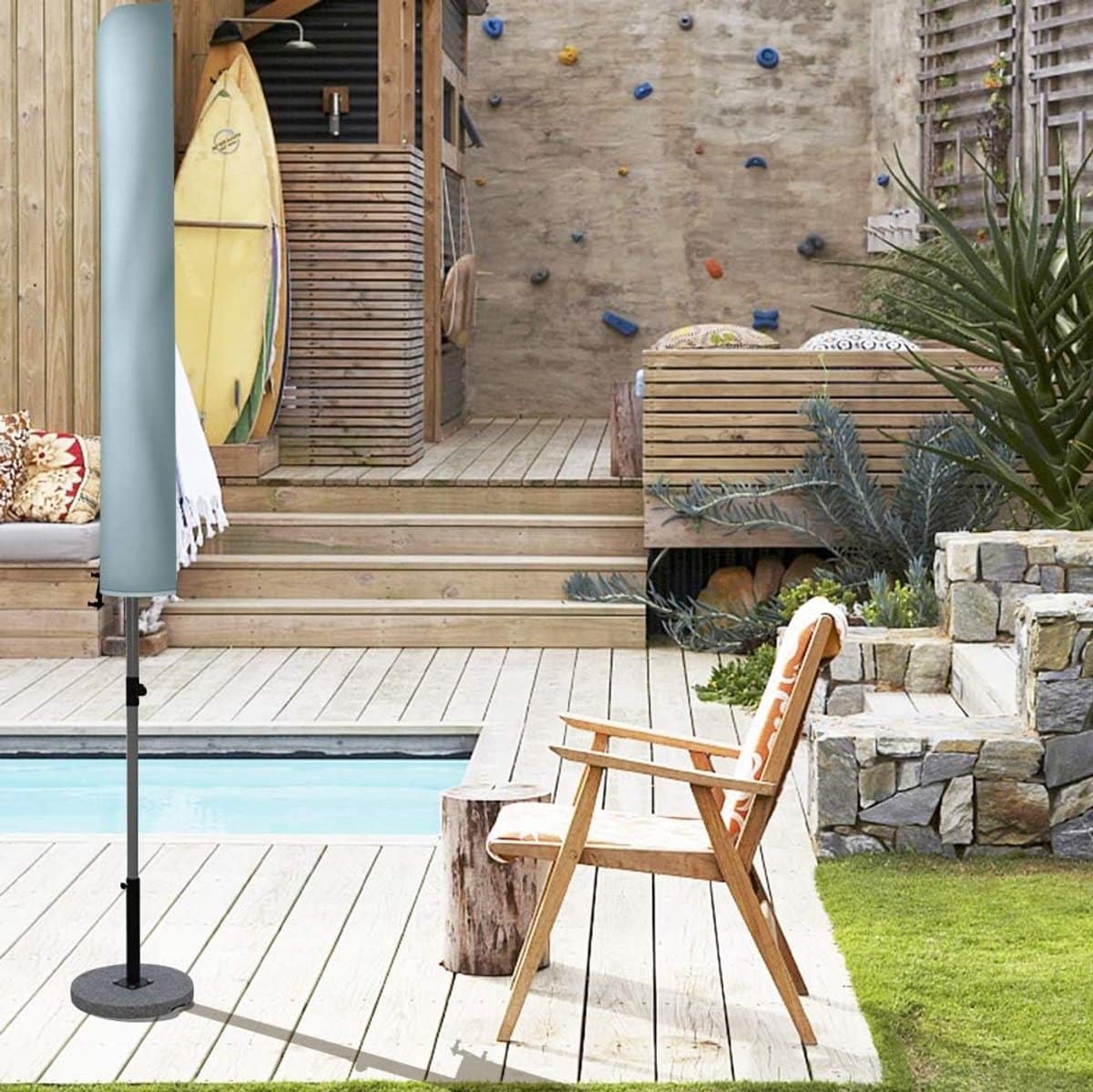 waterdichte parasolhoes voor terrasparasol 420d oxford, geschikt voor Ø