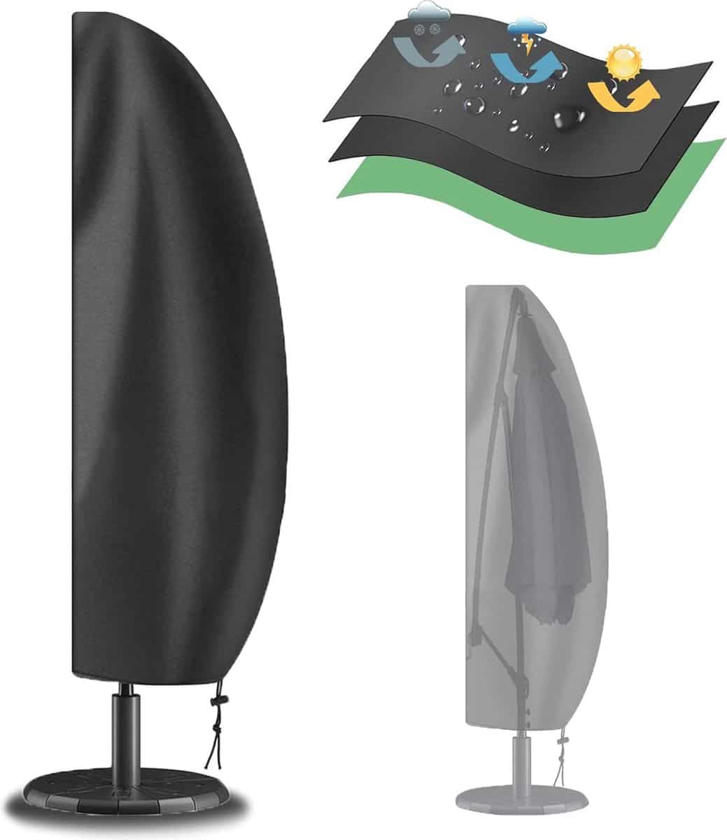 waterdichte parasolhoes voor tuin grote vrijdragende parasolhoes met ritssluiting