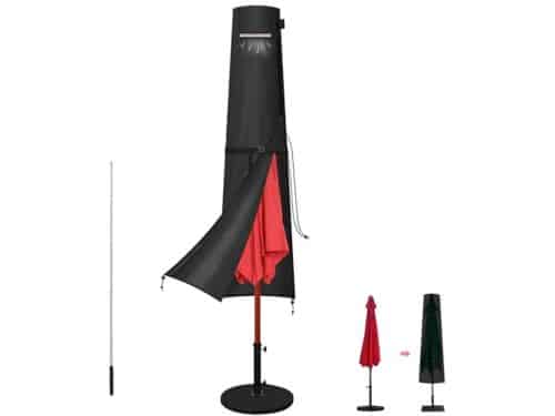 Waterdichte Parasolhoes voor Tuinparasol Ø 2-3m - Beschermhoes met Stang