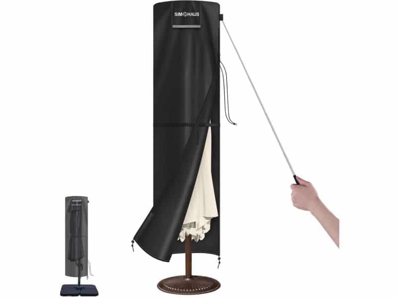 Waterdichte parasolhoes voor tuinparasol, Ø 3 m - UV