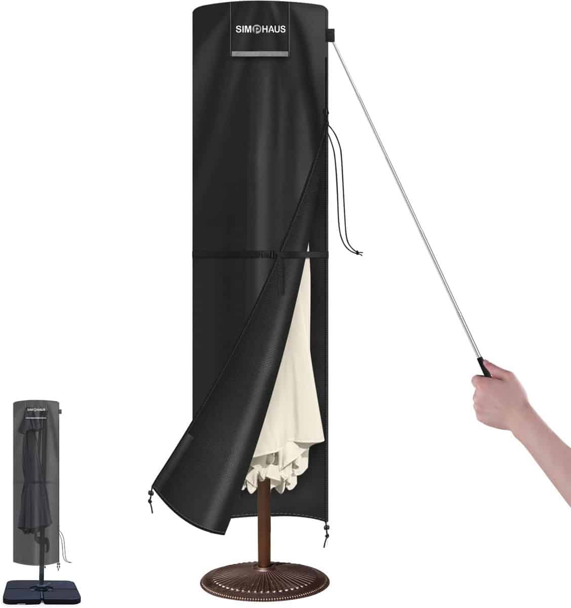 waterdichte parasolhoes voor tuinparasol, Ø 3 m uv