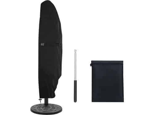 Waterdichte Parasolhoes voor Zweefparasol - 420D Oxford-stof, Telescoopstang met Ritssluiting