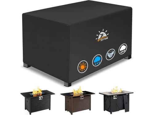 Waterdichte rechthoekige vuurtafelhoes - 117 cm