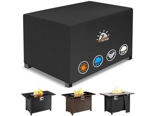 Waterdichte rechthoekige vuurtafelhoes - 117 cm