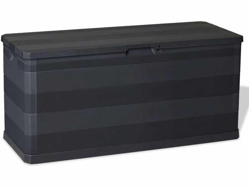 Waterdichte Terras Opbergbox voor Kussens en Tuinspullen - Zwart