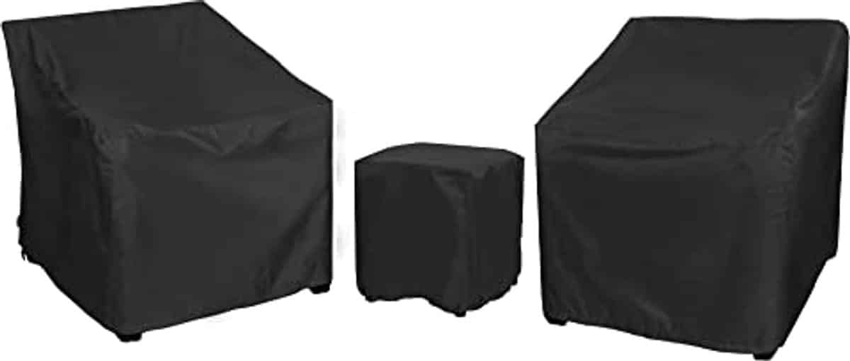 waterdichte tuinmeubelhoezen voor 3 delige bistroset, set voor 2 stoelen en