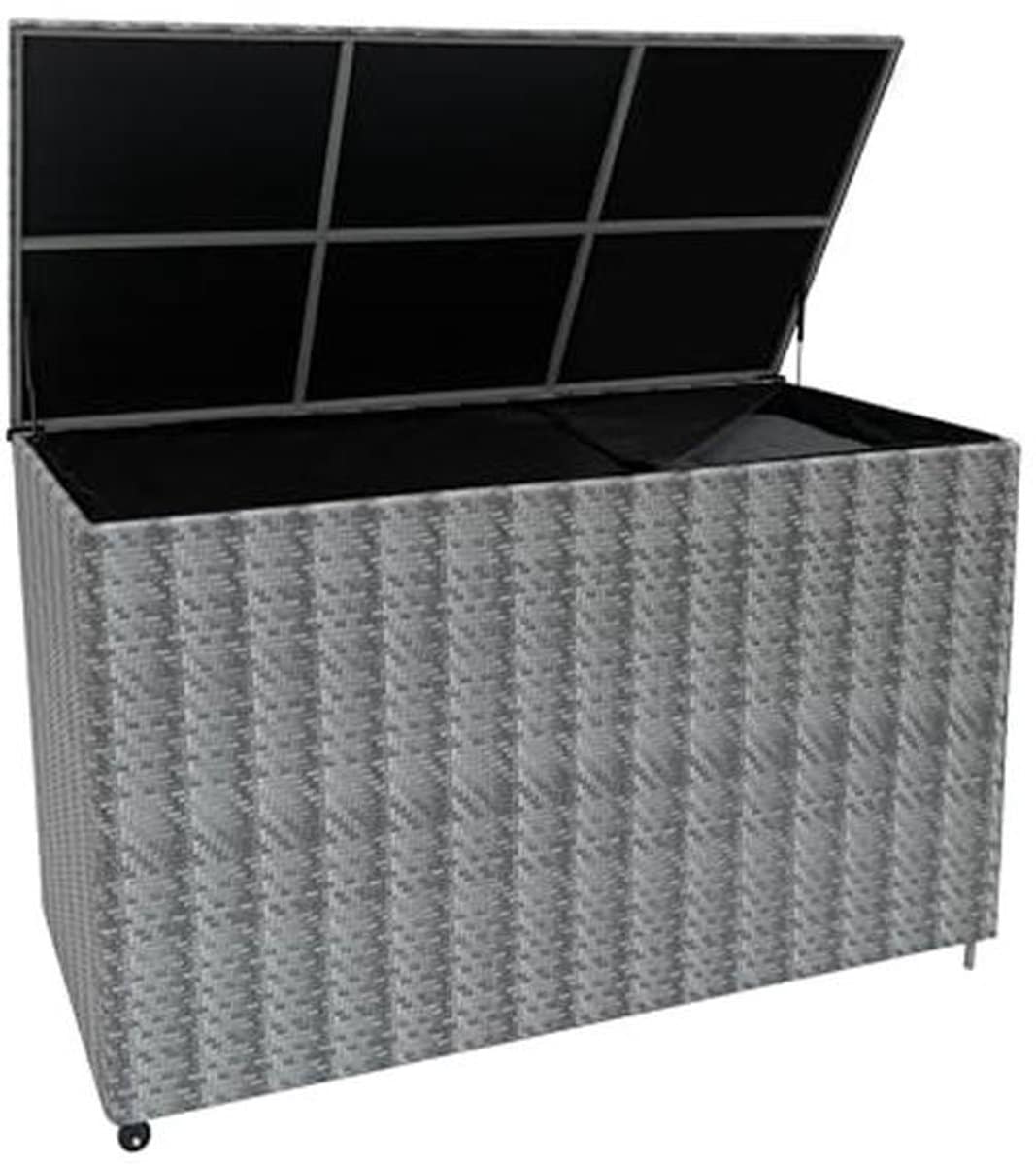 waterdichte tuinopbergbox 996l | ruime kussen en gereedschapskist met gasondersteuning