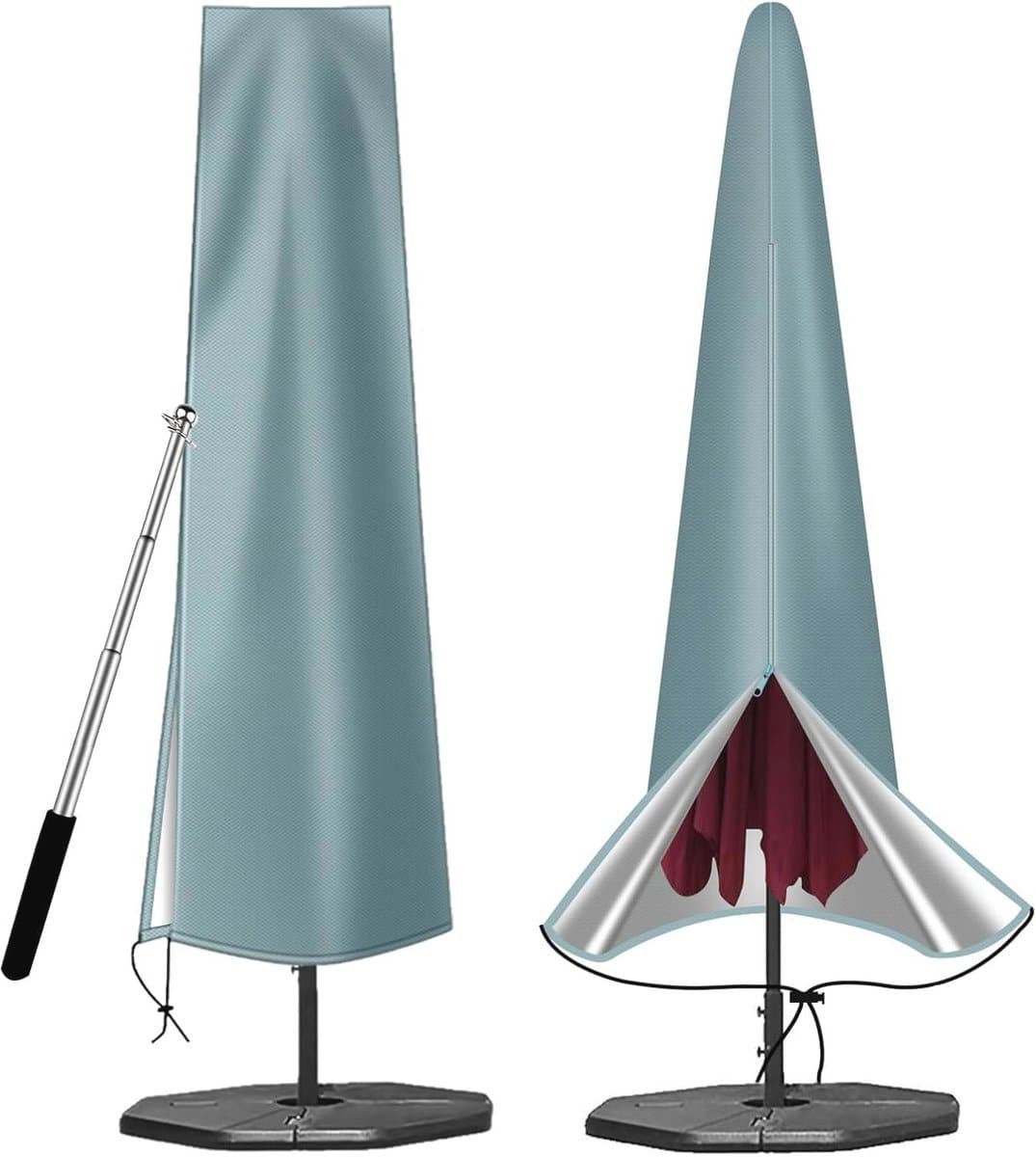 waterproof parasolhoes 600d oxford stof met rits (190 x 30