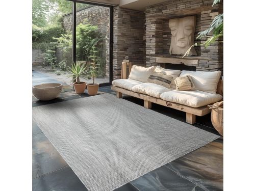 Weerbestendig Buitenkleed Modern Plat Geweven Sisallook voor Terras en Tuin