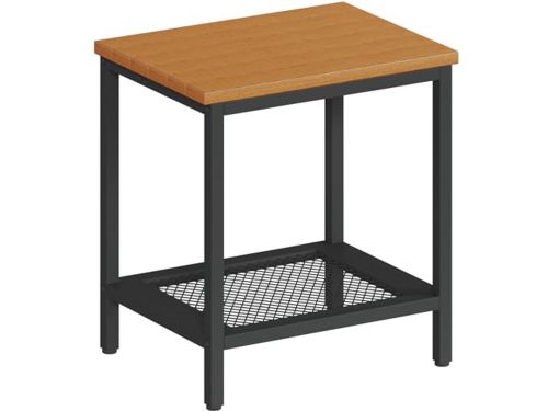 Weerbestendige bijzettafel voor buiten met opbergruimte - 2-laags patio tafel