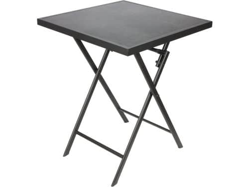 Weerbestendige Inklapbare Tuintafel 58 x 58 cm - Metalen Hoektafel