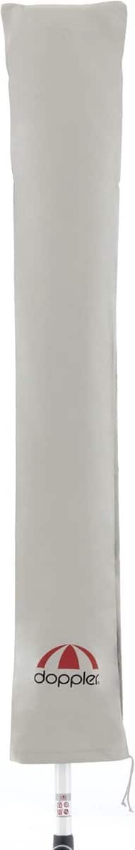 weerbestendige parasolhoes grijs met stang voor parasols tot 300 cm