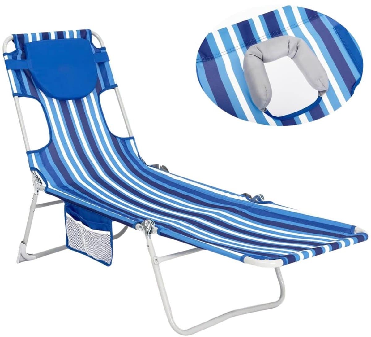 white label® zonnebed opvouwbaar ligbed tuin relax ligstoel buiten