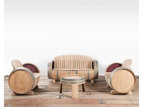 Wijnvat Loungeset XL "Ilja Gort" 2 x stoel