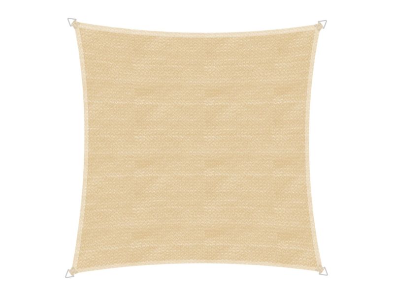 Windhager Schaduwdoek Capri Vierkant Champagne 4x4m