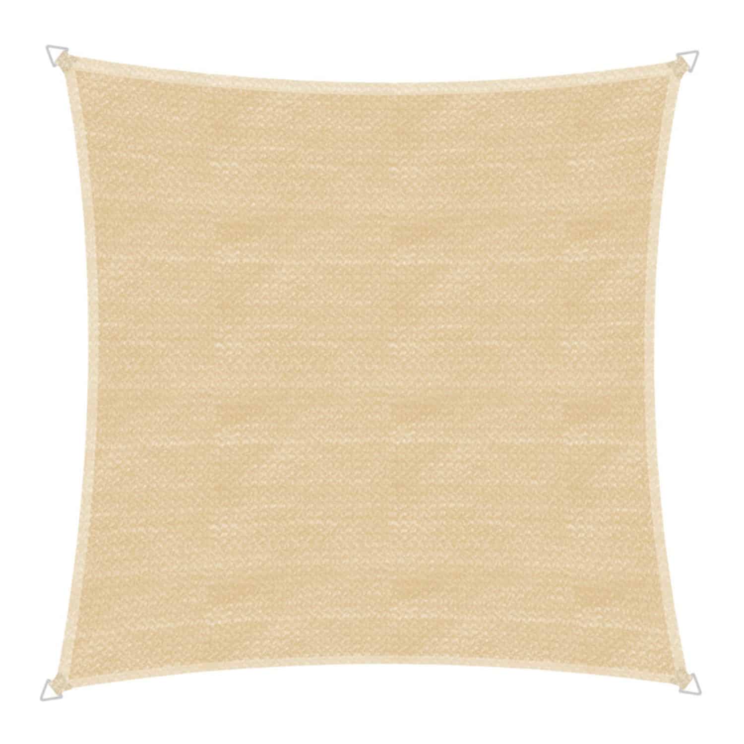 windhager schaduwdoek capri vierkant champagne 4x4m