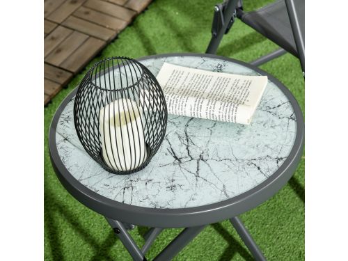 Wishdor - Inklapbare Bijzettafel - Draagbaar - Voor Buiten