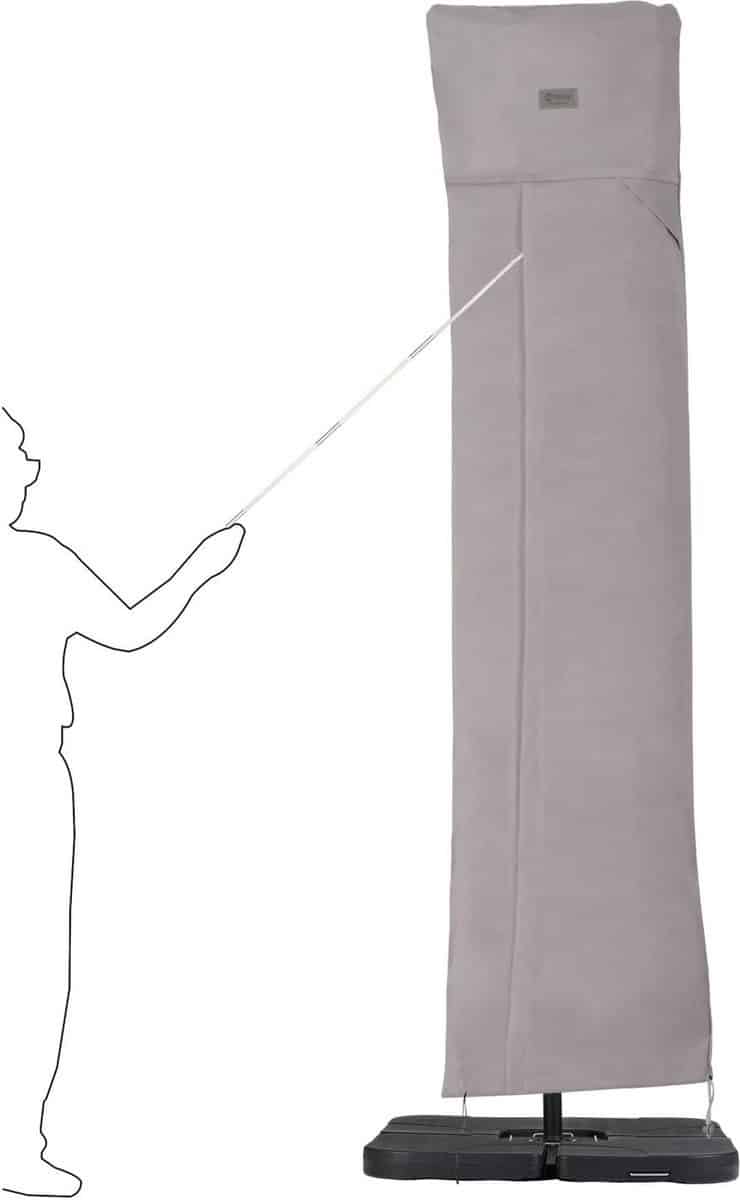 wnhb® waterdichte beschermhoes voor zweefparasol sterke parasolhoes met trekkoord