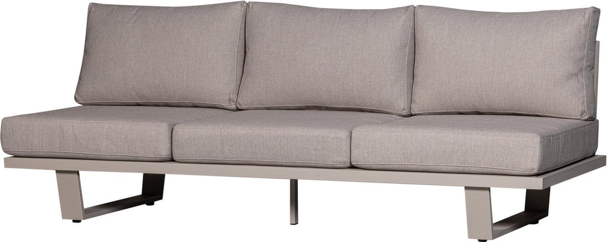 woood bear 3 zits tuinbank aluminium zand all