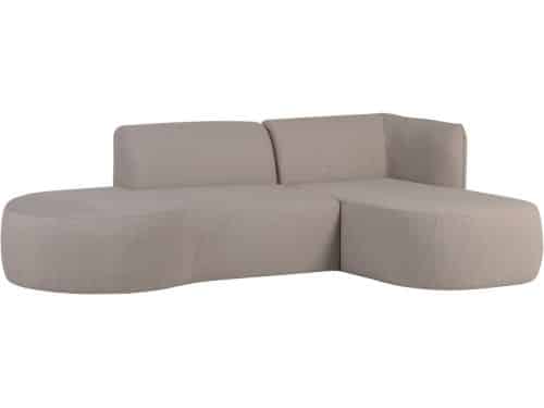 WOOOD Chios Loungeset Tuin - Aluminium - Naturel - 71x258x168