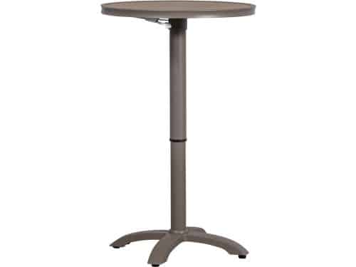 WOOOD Jeppe Hoogte Verstelbare Tuin Bartafel - Aluminium - Bruin/Grijs