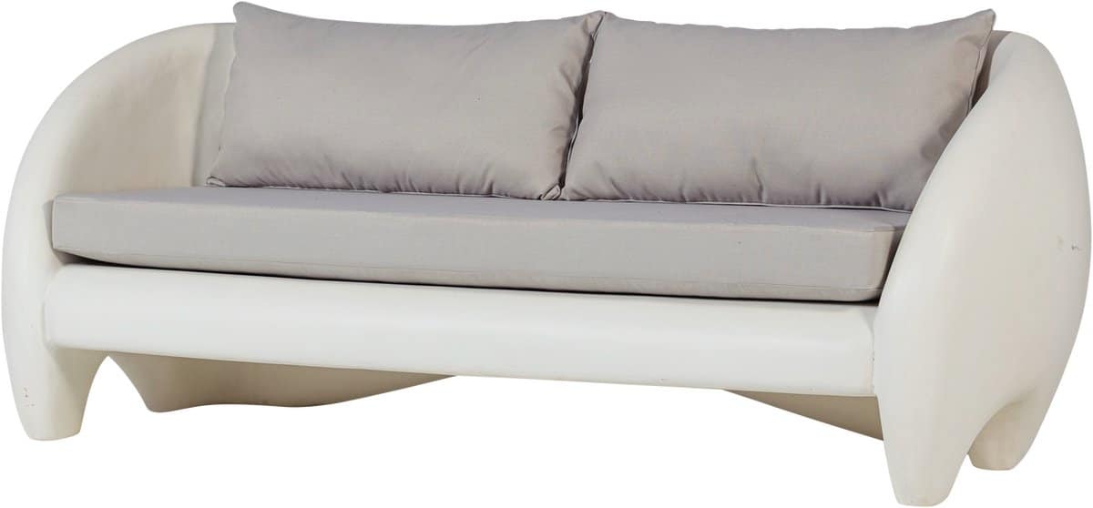 woood viale bank 2 zits polymeer naturel 83x222x88