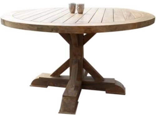 Xena 140 ronde old gerecycled teaktafel