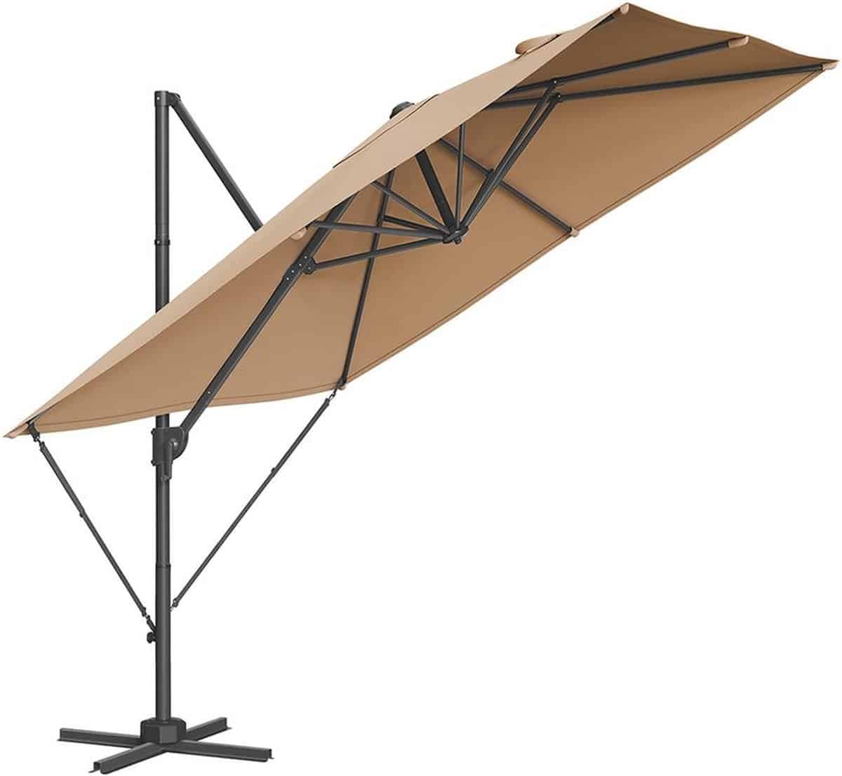 xl parasol uv bescherming zweefparasol 360° draaibaar upf 50+