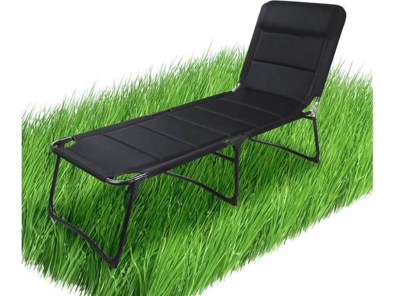 XXL Ligbed - Opvouwbare Tuinbank met 3D Mesh en Sneldrogend