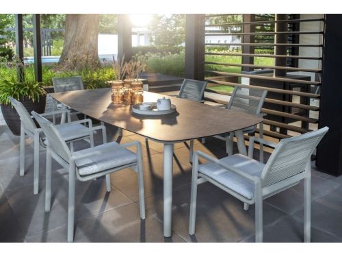 Yoi - Ishi stackable dining chair aluminium salix/rope salix 2023