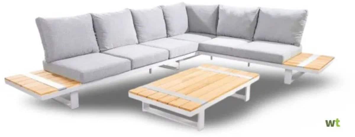 yoi yuwaa loungeset hoekset wit grijs