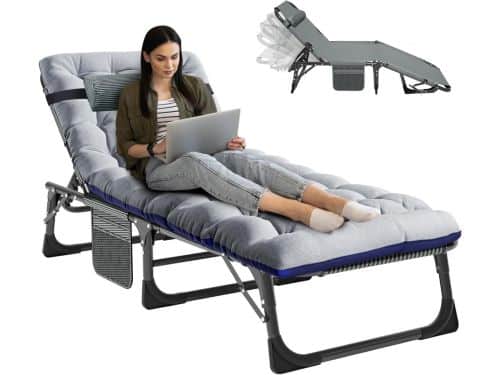 Zonnebed - Ligbed tuin - Opvouwbaar - Vouwbed