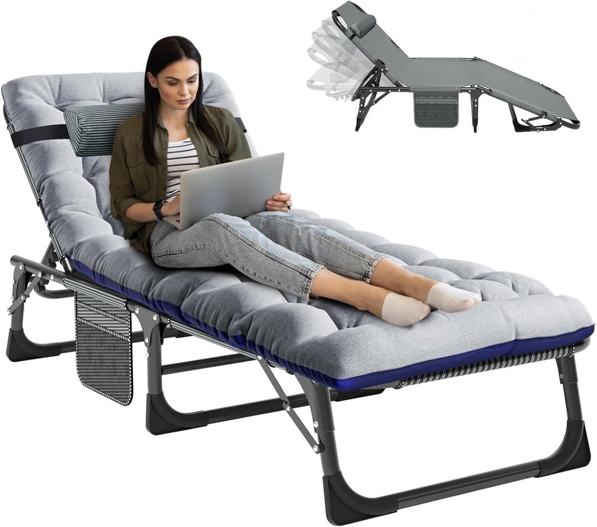 zonnebed ligbed tuin opvouwbaar vouwbed