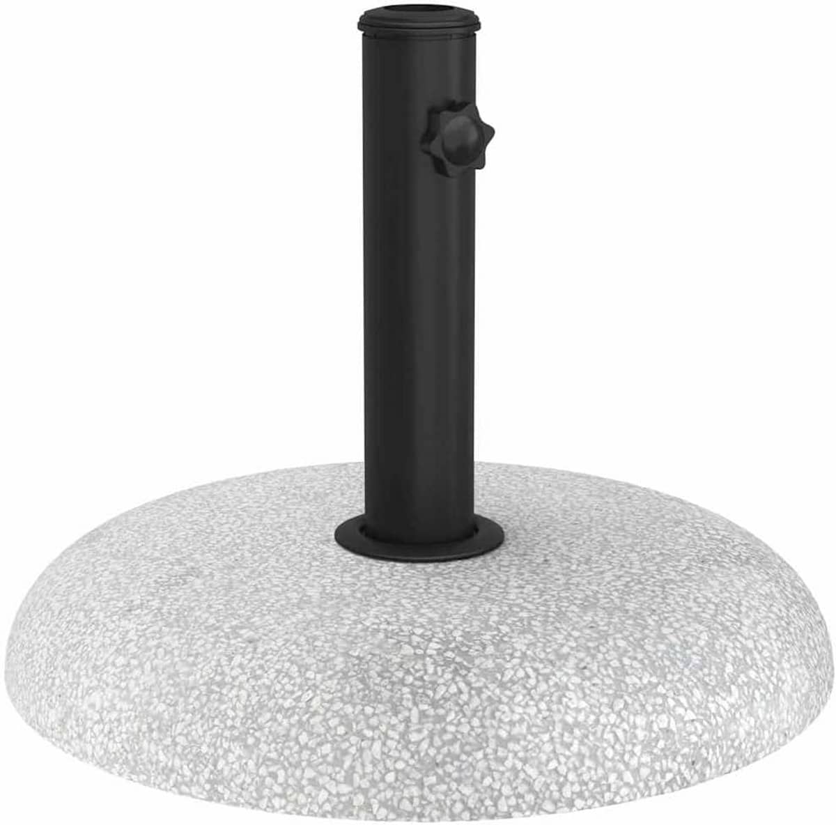 zware parasolvoet beton 20kg voor standaard parasolstelen lichtgrijs