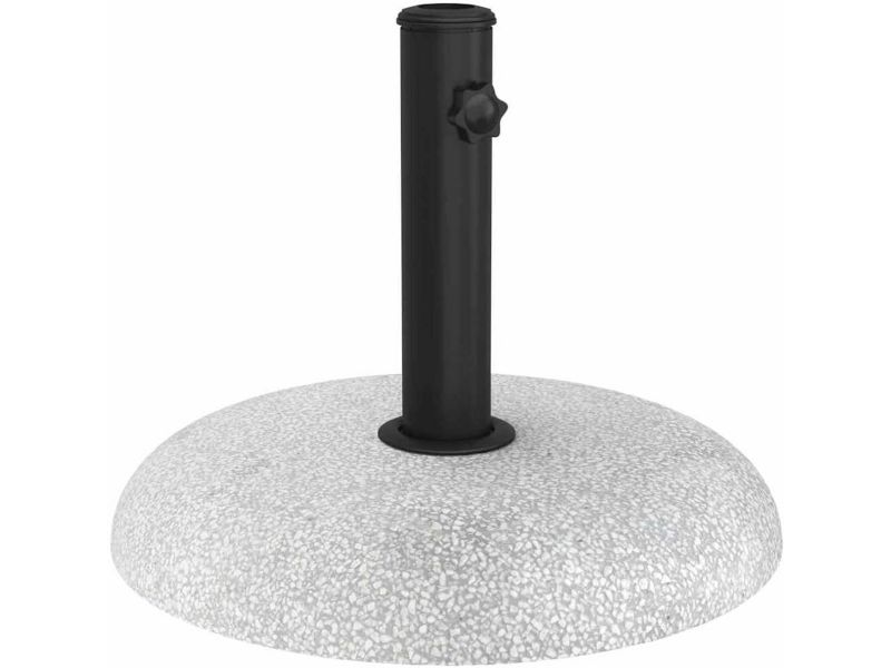 Zware Parasolvoet Beton 20kg voor Standaard Parasolstelen - Lichtgrijs