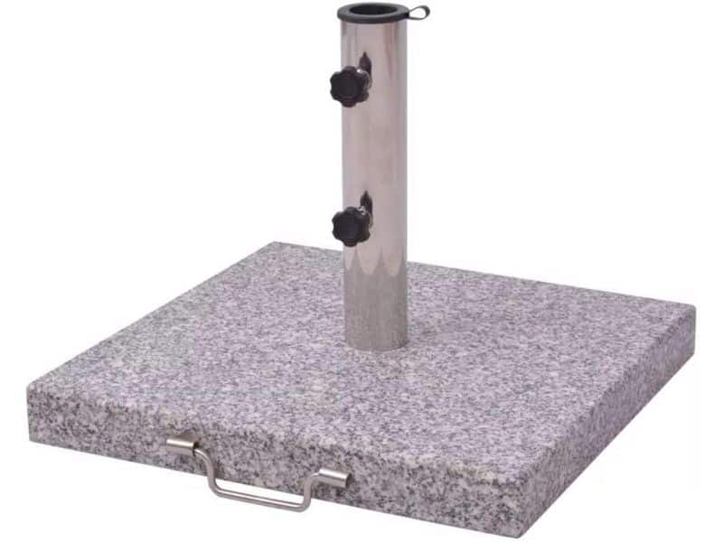 Zware Vierkante Parasolvoet met Hendel - 30 kg Gewicht