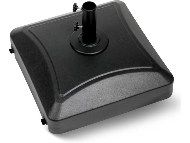 Zware Vierkante Parasolvoet Op Wielen 55kg Vulbaar Mobiel voor Tuin