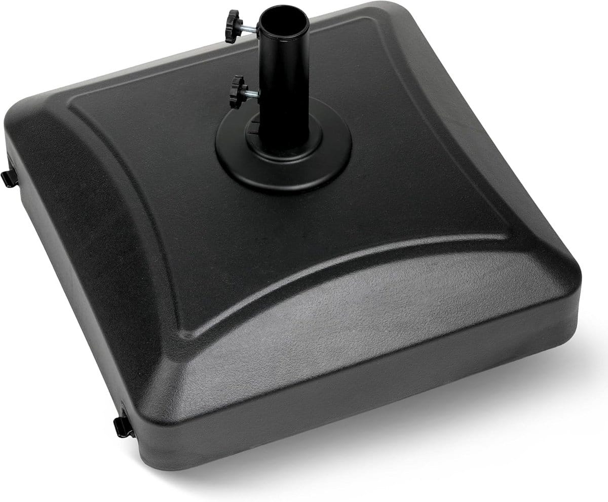 zware vierkante parasolvoet op wielen 55kg vulbaar mobiel voor tuin