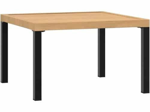 Zwarte Aluminium Bijzettafel voor Tuin en Terras 65x65x40 cm