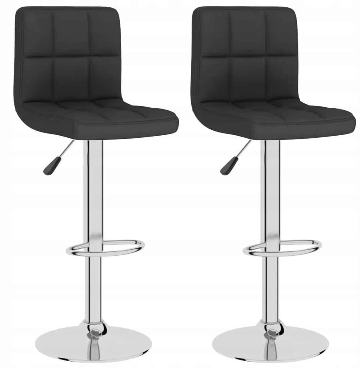 zwarte barstoelen soft touch verstelbaar & draaibaar