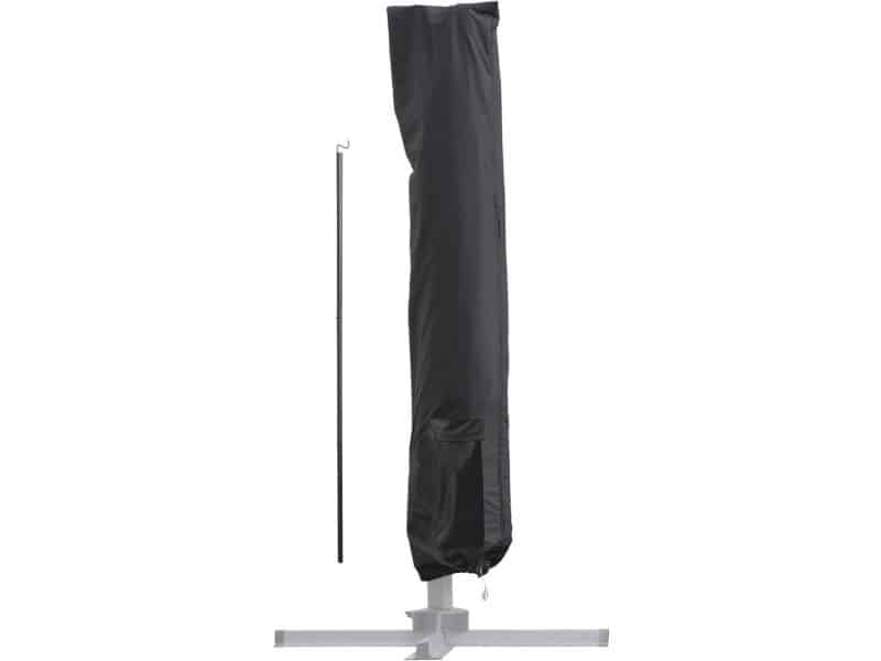 Zwarte Parasolhoes met Trekkoord 240x48cm - UV-bestendig en Waterdicht