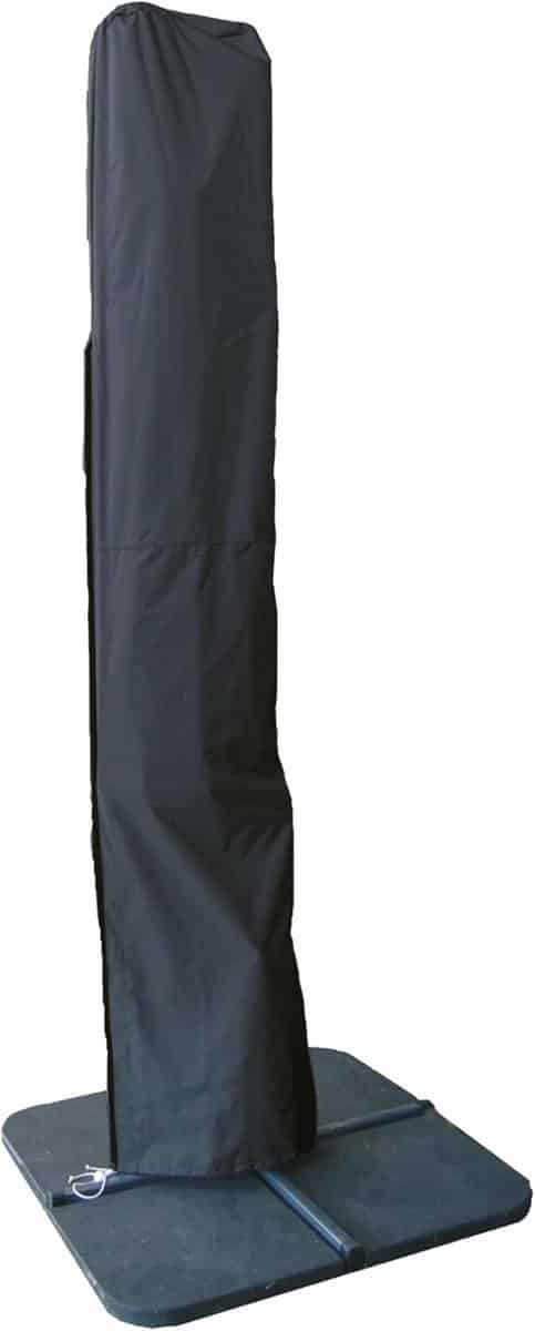 zwarte parasolhoes voor tuinmeubelen met uv bescherming en waterafstotende functie