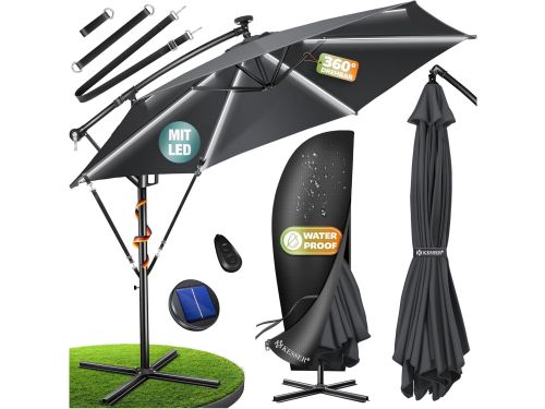 Zweefparasol Aluminium - Tuinparasol Schaduwdoek - Buiten Zonnen - Met