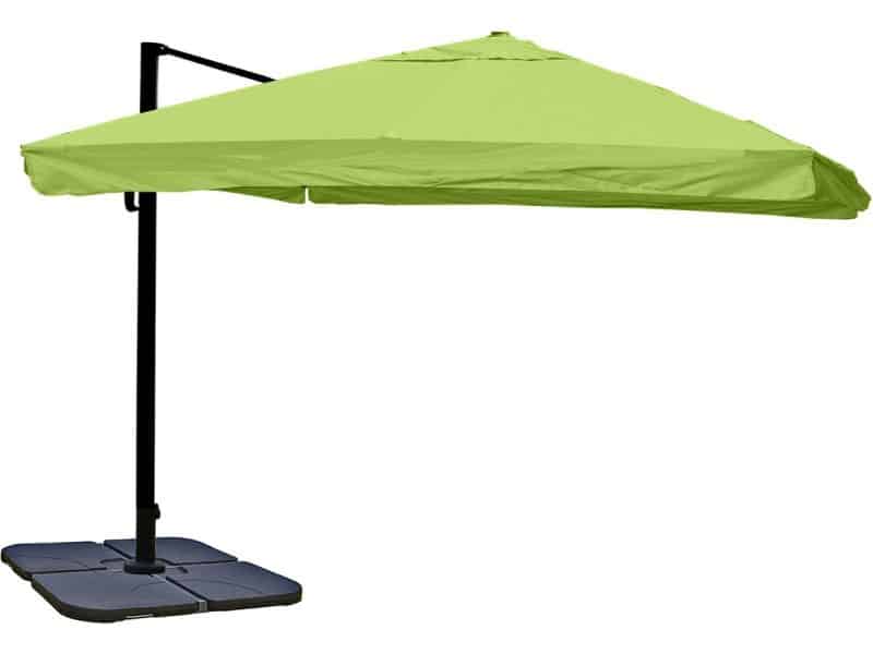 Zweefparasol MCW-A96, parasol, 3x3m (Ø4,24m) polyester/aluminium 23kg ~ Flap