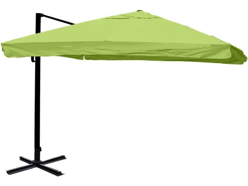 Zweefparasol MCW-A96, parasol, 3x3m (Ø4,24m) polyester/aluminium 23kg ~ klep