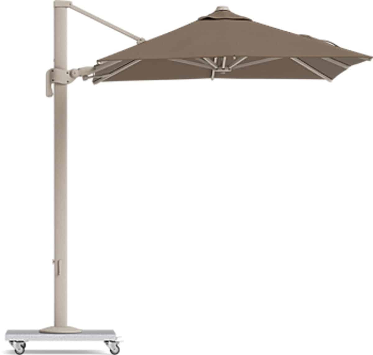 zweefparasol palermo vierkant 250x250cm