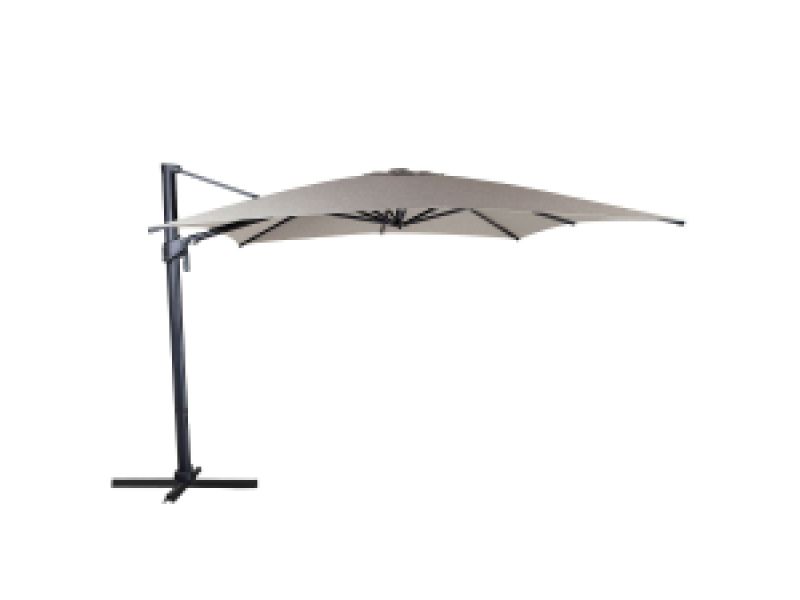 Zweefparasol Palmas 300x300cm (light grey)