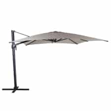 zweefparasol palmas 300x300cm (light grey)